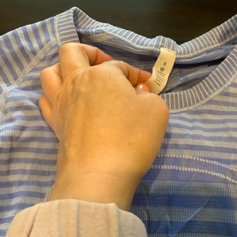 Lululemon Swiftly Tech Ls Crew Stripe ,Size 6,Col… - image 4